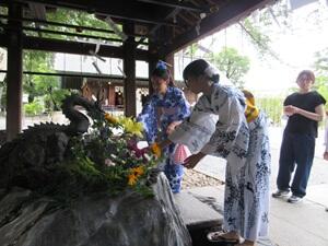 浴衣でお祭り